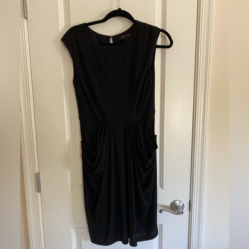Bcbgmaxaria Black dress with pockets!! Size small